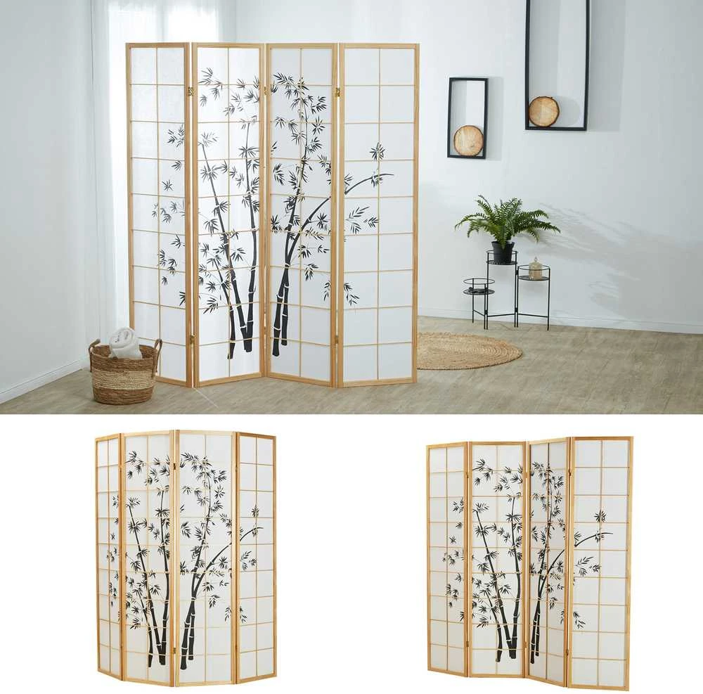 Homestyle4U Kambario pertvara, 176x2x179 cm, ruda