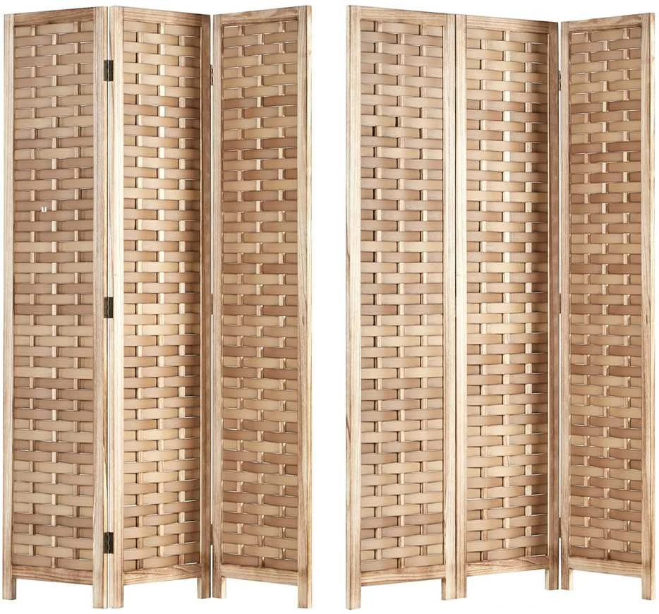 Homestyle4U Kambario pertvara, 120x2x170 cm, ruda