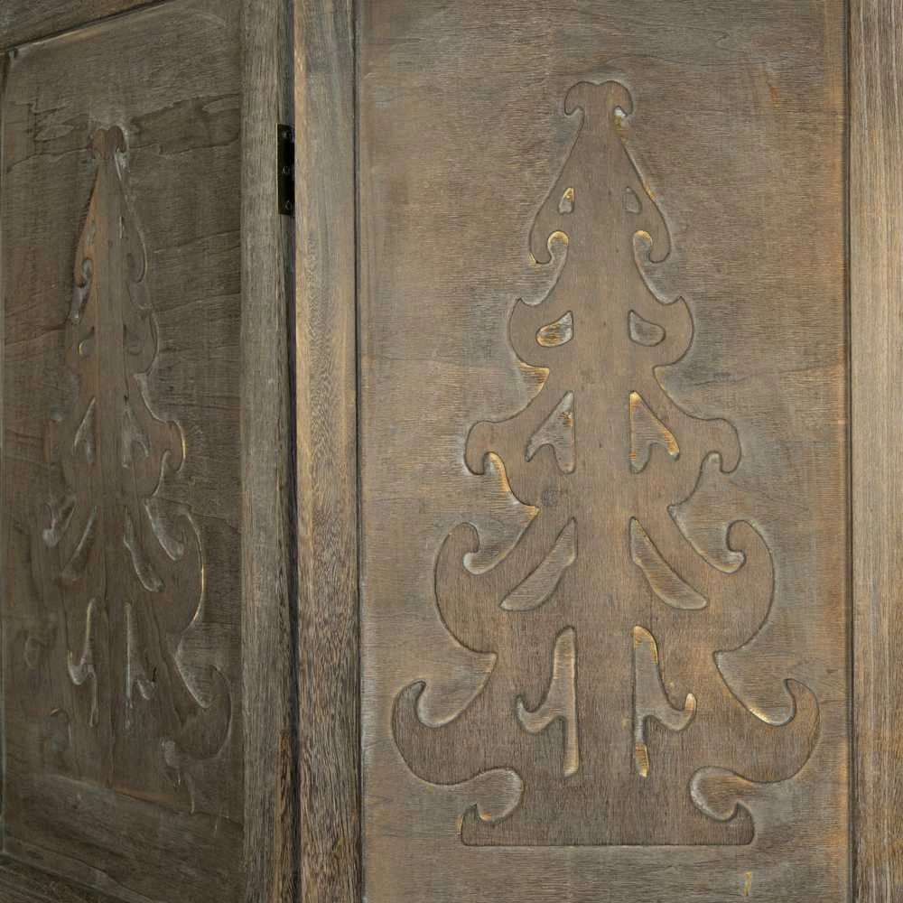 Homestyle4U Kambario pertvara, 160x2x170 cm, ruda
