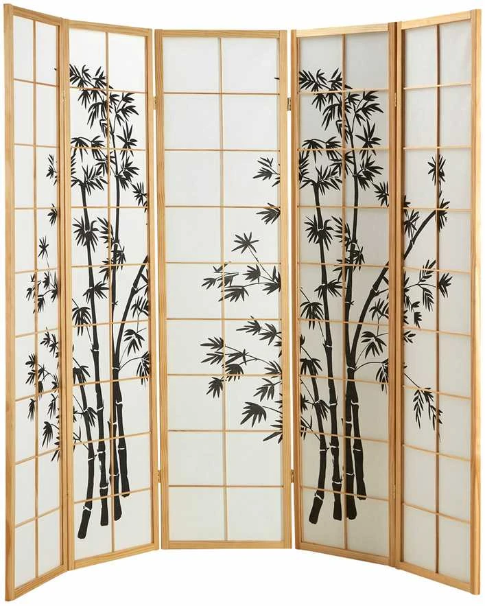 Homestyle4U Kambario pertvara, 220x2x179 cm, ruda