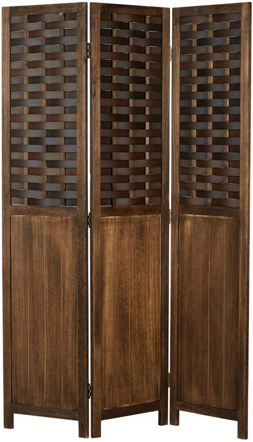 Homestyle4U Kambario pertvara, 120x2x170 cm, ruda
