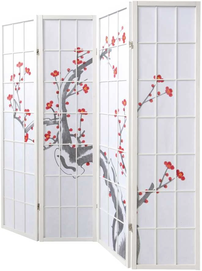 Homestyle4U Kambario pertvara, 176x2.2x179 cm, balta