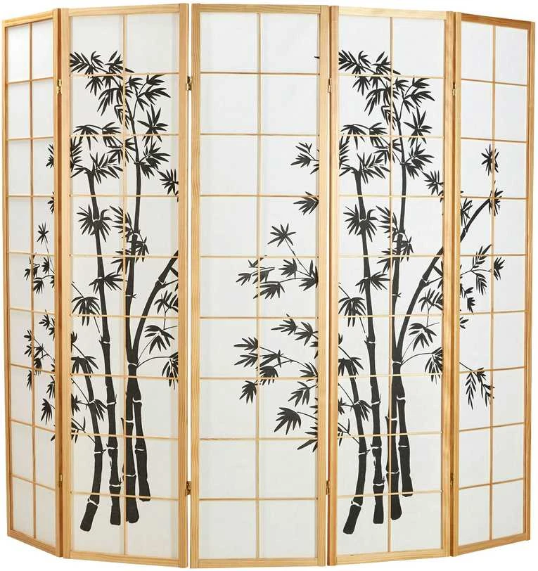 Homestyle4U Kambario pertvara, 220x2x179 cm, ruda