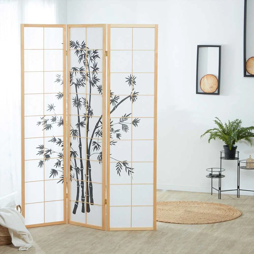 Homestyle4U Kambario pertvara, 132x2x179 cm, balta