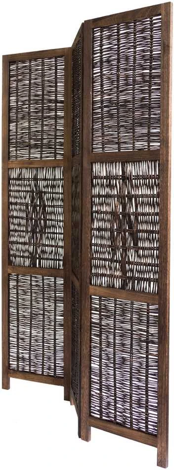 Homestyle4U Kambario pertvara, 120x2x170 cm, ruda