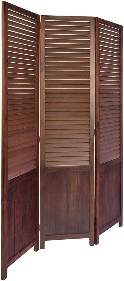 Homestyle4U Kambario pertvara, 120x2x170 cm, ruda, medinė
