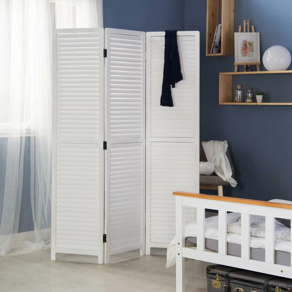 Homestyle4U Kambario pertvara, 120x2.2x170 cm, balta