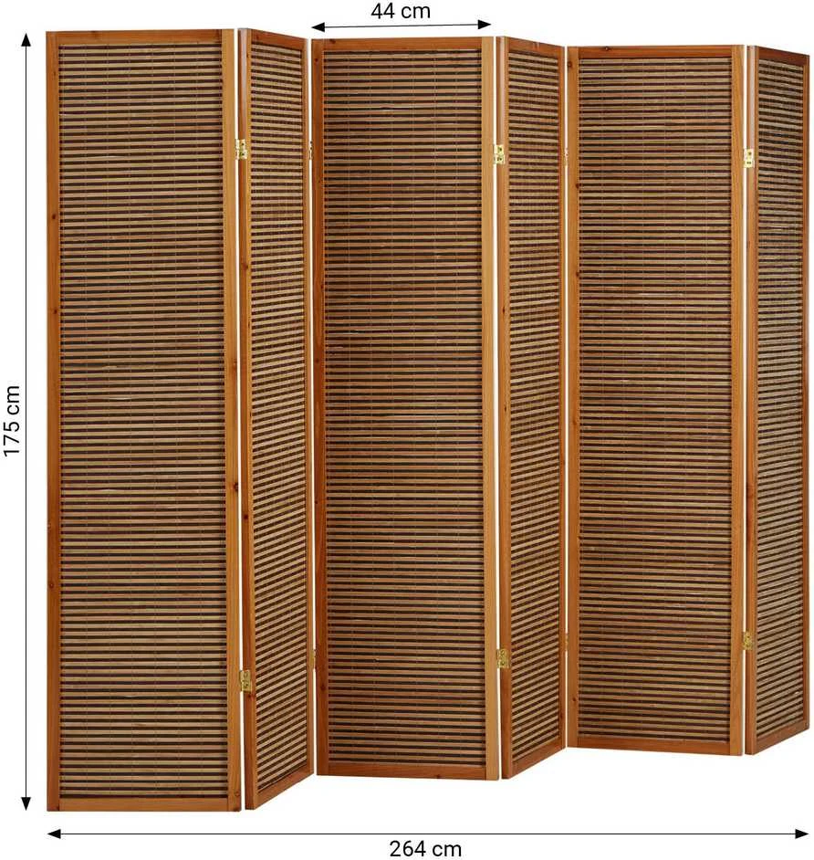 Homestyle4U Kambario pertvara, 264x2.2x175 cm, ruda