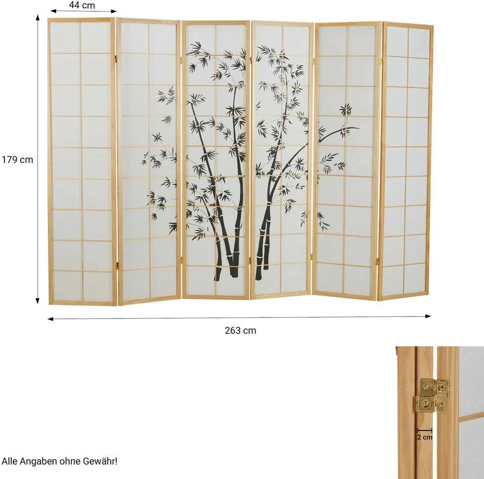 Homestyle4U Kambario pertvara, 263x2x179 cm, smėlio spalvos