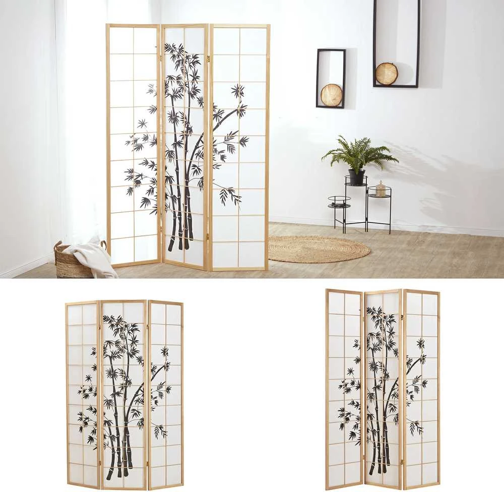 Homestyle4U Kambario pertvara, 132x2x179 cm, balta