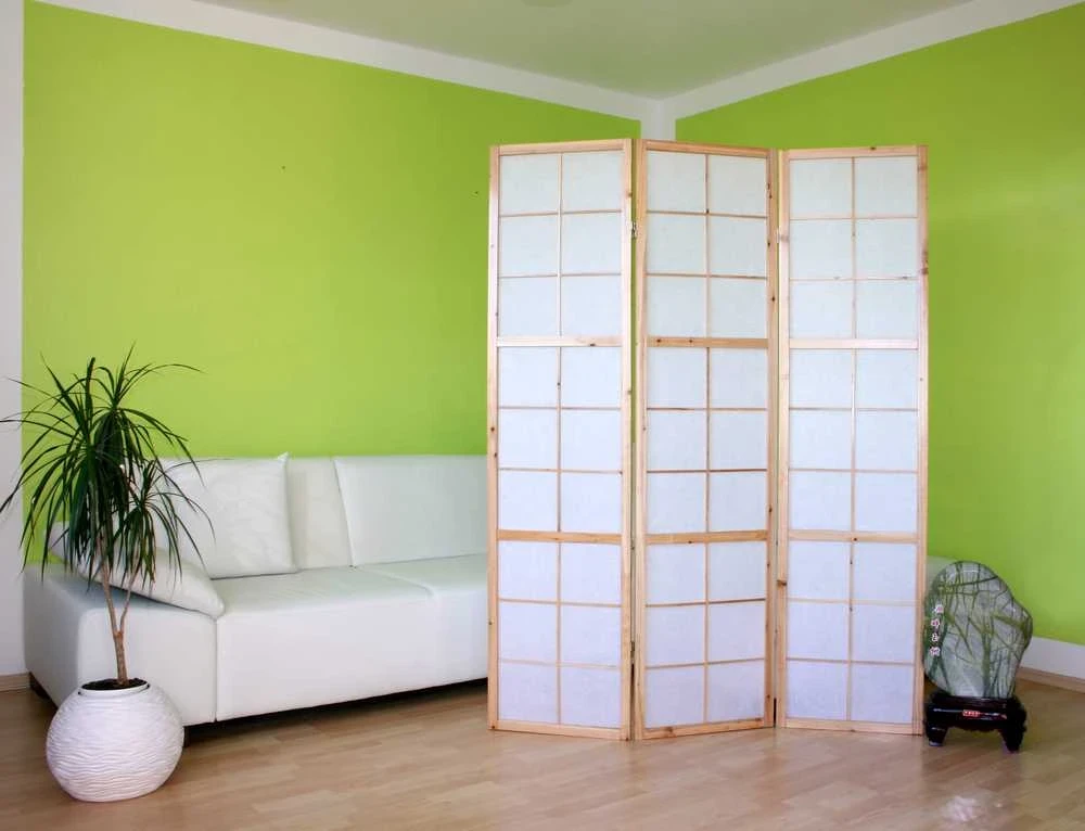 Homestyle4U Kambario pertvara, 132x2.2x175 cm, ruda