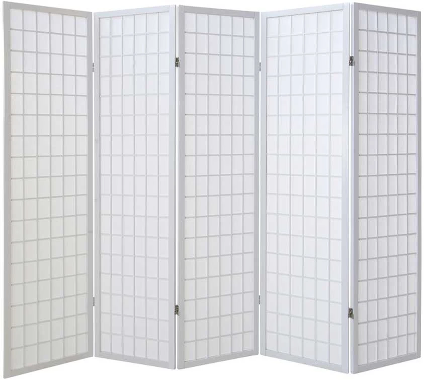 Homestyle4U Kambario pertvara, 220x2.2x175 cm, balta