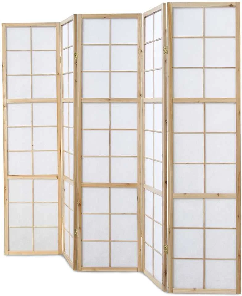 Homestyle4U Kambario pertvara, 220x2.2x175 cm, balta