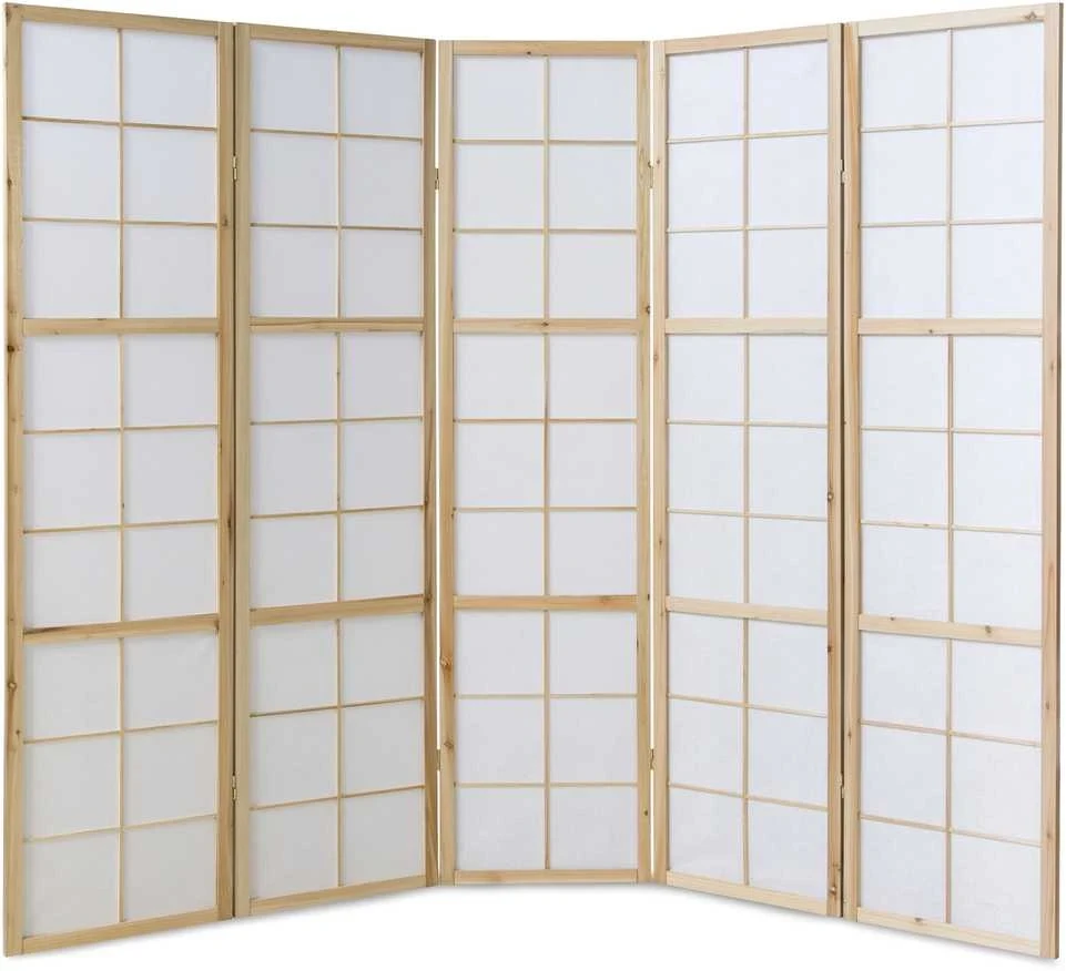 Homestyle4U Kambario pertvara, 220x2.2x175 cm, balta