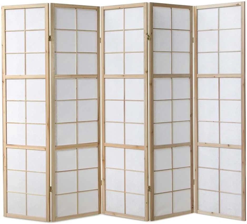 Homestyle4U Kambario pertvara, 220x2.2x175 cm, balta