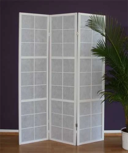 Homestyle4U Kambario pertvara, 132x2.2x175 cm, balta