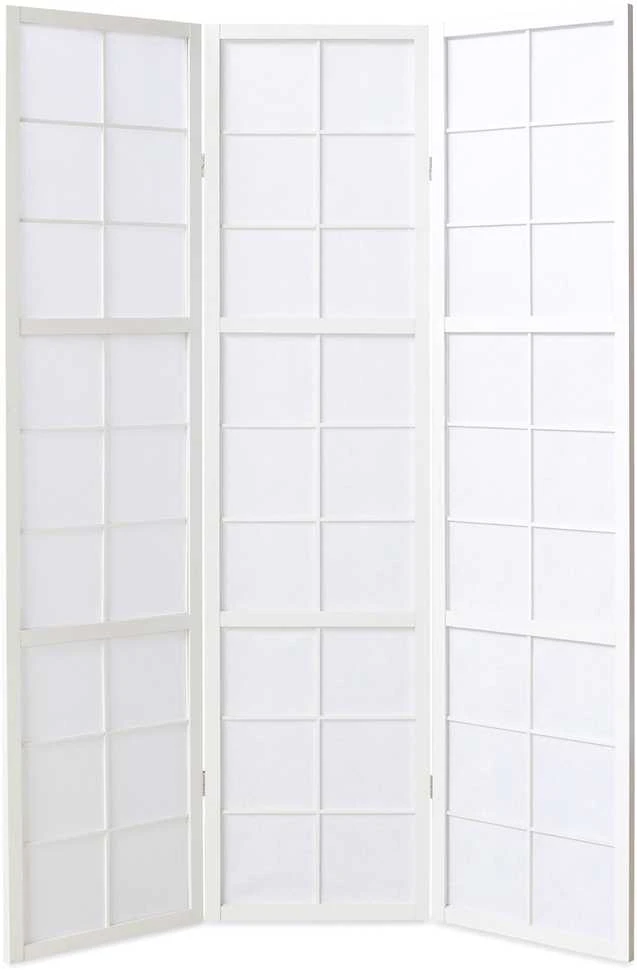 Homestyle4U Kambario pertvara, 132x2.2x175 cm, balta