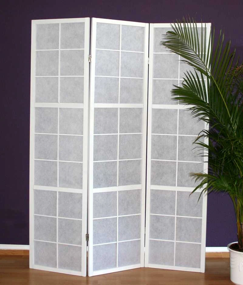 Homestyle4U Kambario pertvara, 132x2.2x175 cm, balta