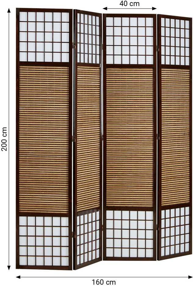 Homestyle4U Kambario pertvara, 160x200x1,8 cm, ruda