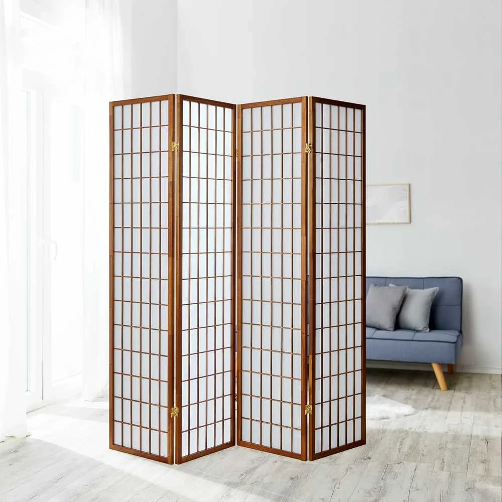 Homestyle4U Kambario pertvara, 176x2,2x175 cm, ruda