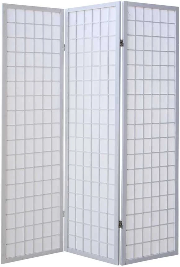 Homestyle4U Kambario pertvara, 132x2,2x175 cm, balta