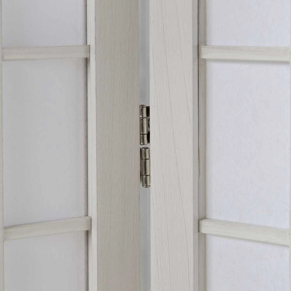 Homestyle4U Kambario pertvara, 132x2,2x175 cm, balta