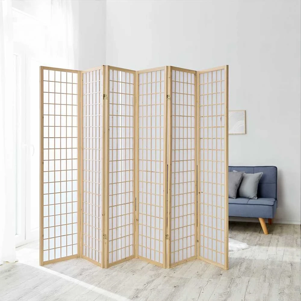 Homestyle4U Kambario pertvara, 264x2,2x175 cm, ruda