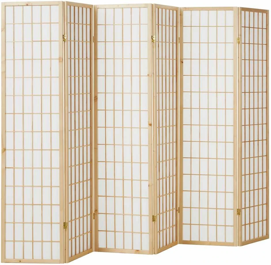Homestyle4U Kambario pertvara, 264x2,2x175 cm, ruda