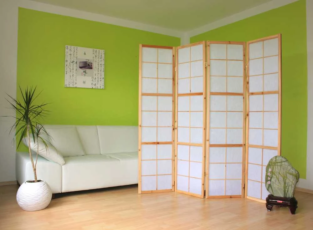 Homestyle4U Kambario pertvara, 176x2,2x175 cm, ruda