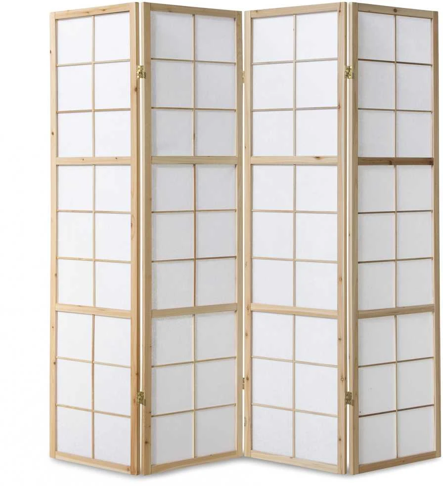 Homestyle4U Kambario pertvara, 176x2,2x175 cm, ruda