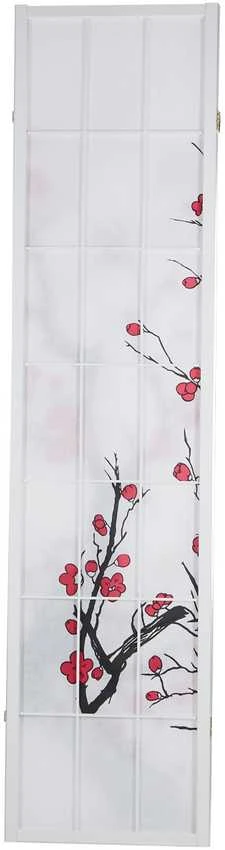 Homestyle4U Kambario pertvara, 132x2.2x179 cm, balta