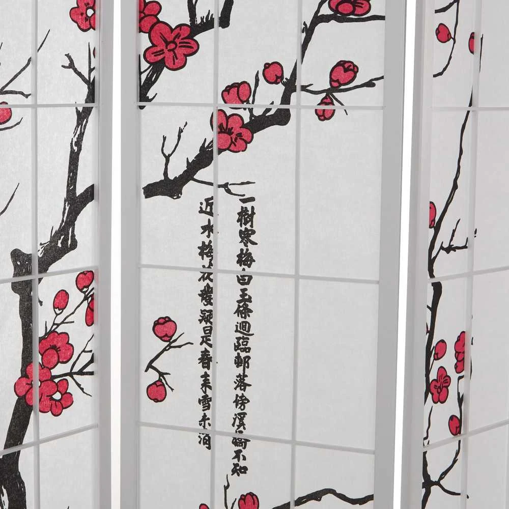 Homestyle4U Kambario pertvara, 132x2.2x179 cm, balta