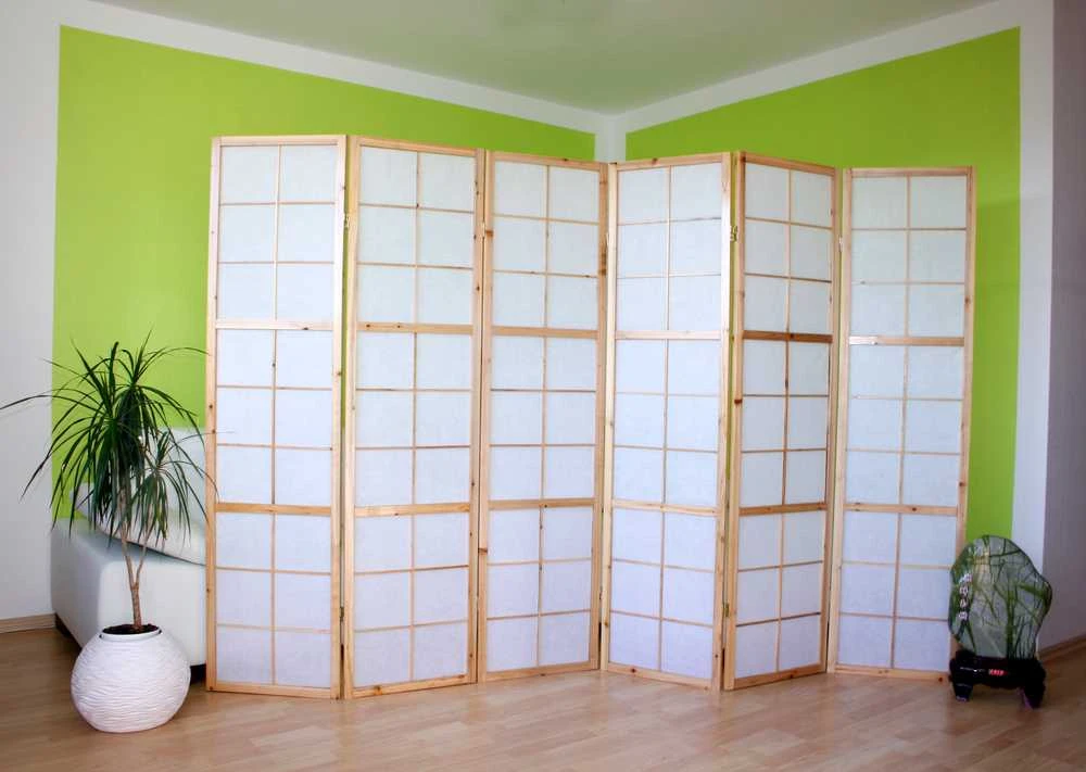 Homestyle4U Kambario pertvara, 264x2.2x175 cm, ruda