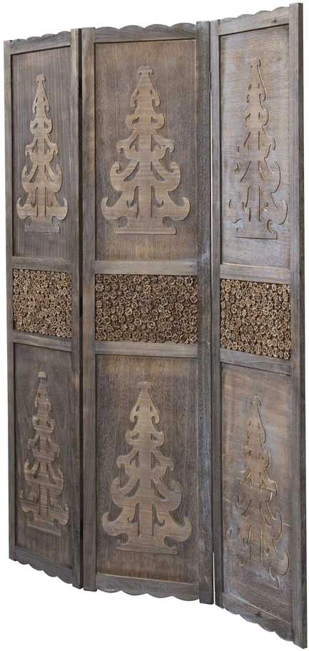 Homestyle4U Kambario pertvara, 120x2x170 cm, ruda