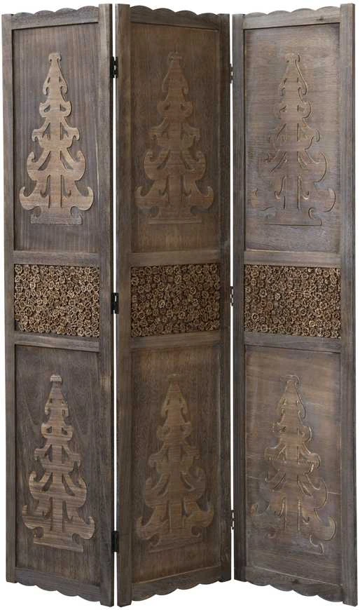 Homestyle4U Kambario pertvara, 120x2x170 cm, ruda