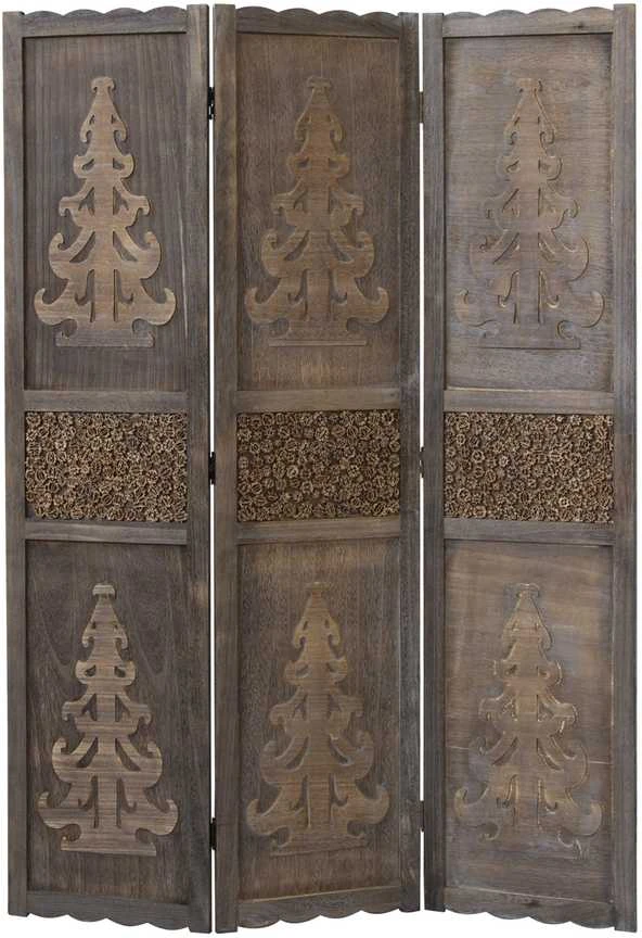 Homestyle4U Kambario pertvara, 120x2x170 cm, ruda