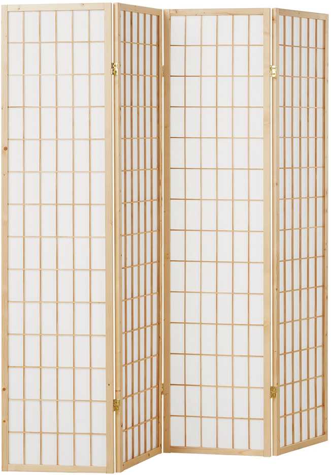 Homestyle4U Kambario pertvara, 176x2.2x175 cm, ruda