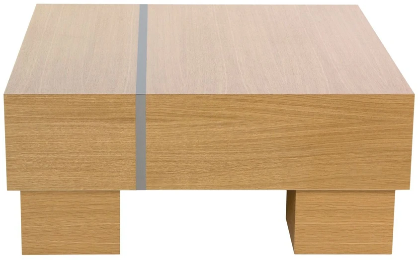 Homestyle4U Kavos staliukas, 80x80x35 cm, rudas