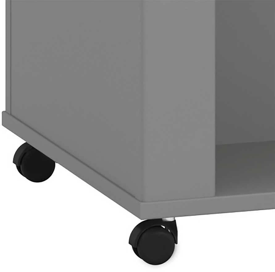 Homestyle4U Kavos staliukas, 114.5x49x50.5 cm, pilka ir ruda