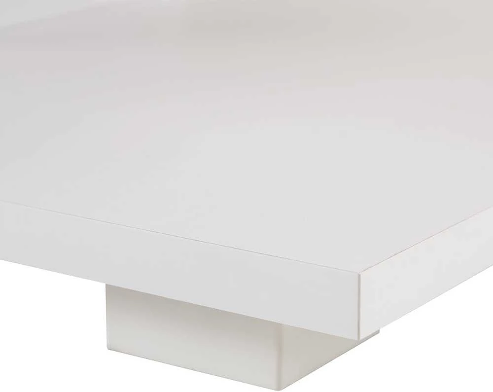 Homestyle4U Kavos staliukas, 90x41x50 cm, balta, ruda
