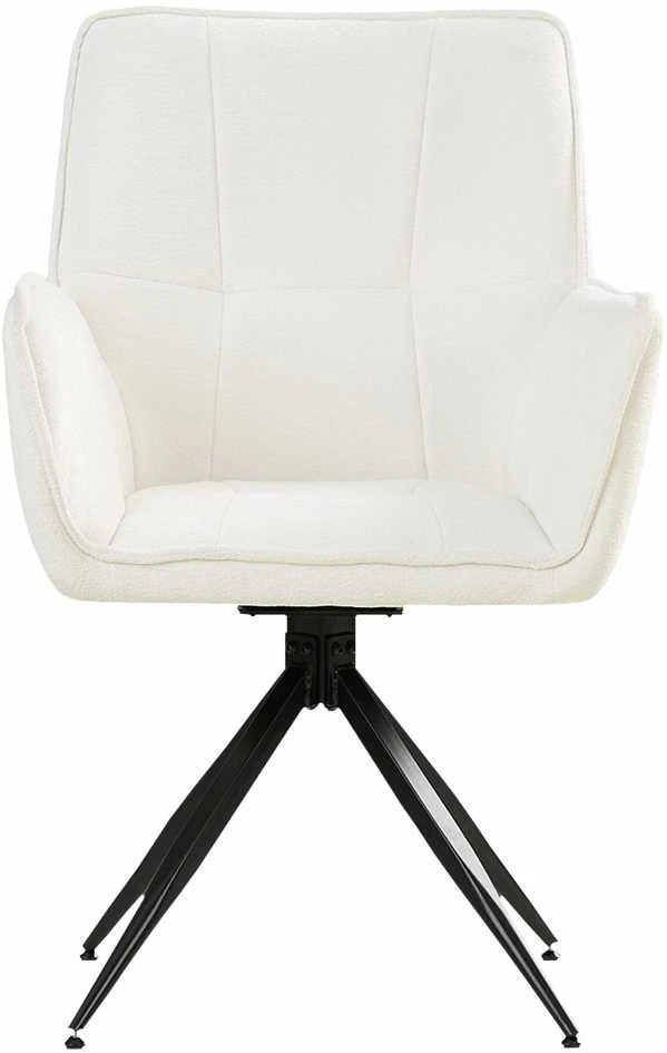 Homestyle4U Valgomojo kėdė, 61x92,5x57,5 cm, balta