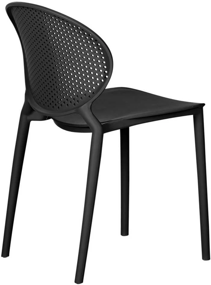 Homestyle4U Sodo kėdžių komplektas, 41x77,5x48 cm, juoda