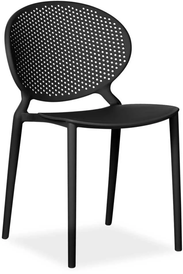 Homestyle4U Sodo kėdžių komplektas, 41x77,5x48 cm, juoda