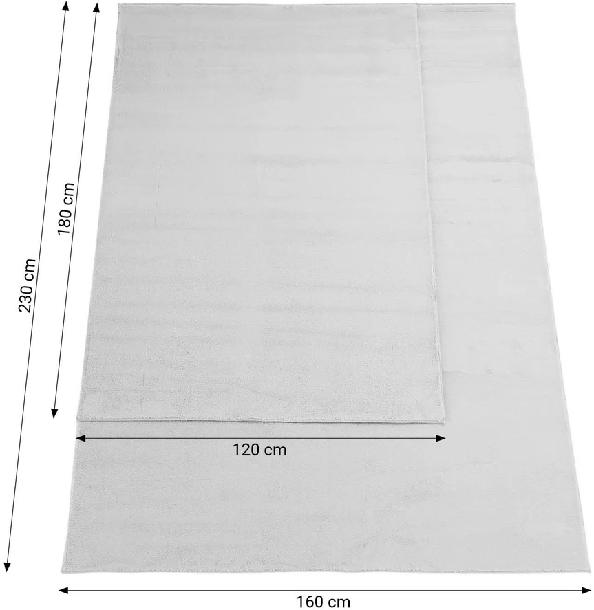 Homestyle4U Kilimas, 120x180 cm, Pilka