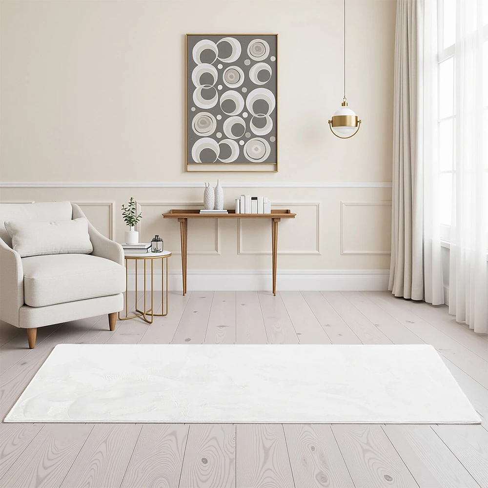 Homestyle4U Kilimėlis, 160x230 cm, Balta