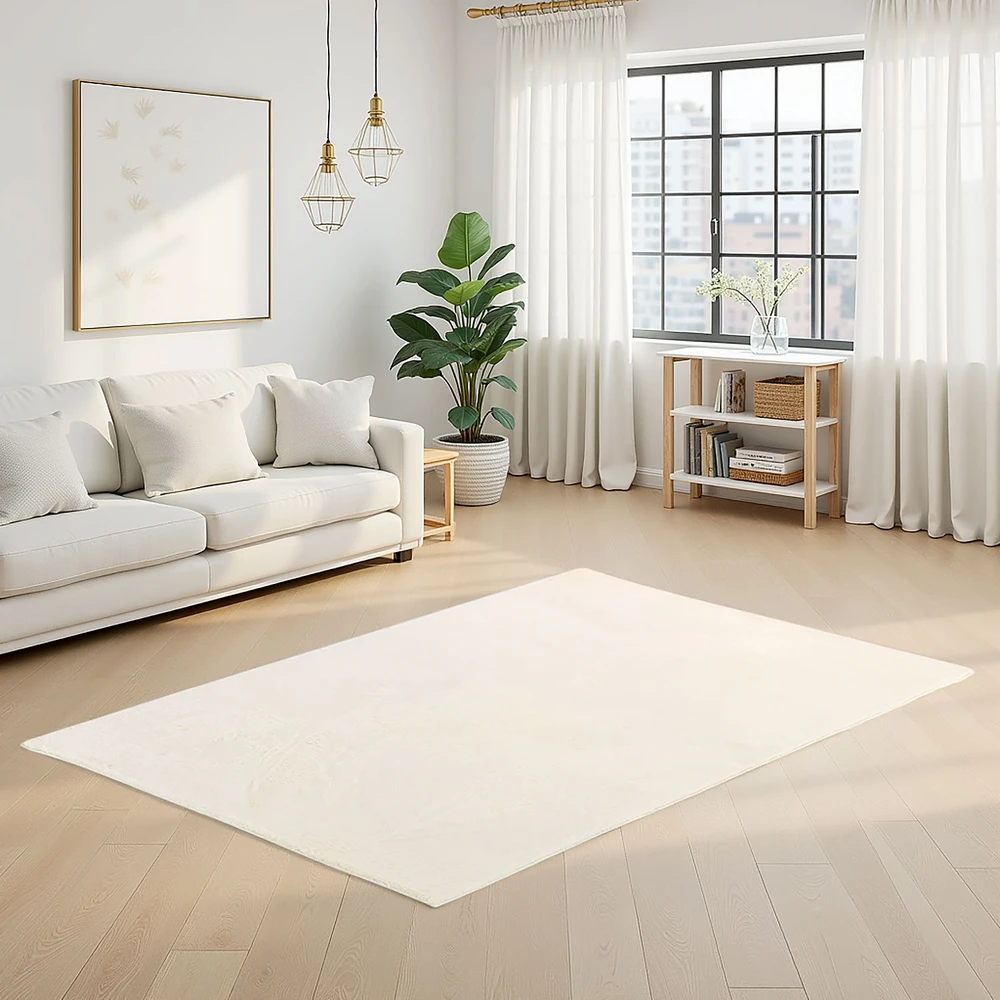 Homestyle4U Kilimėlis, 160x230 cm, Smėlio spalvos