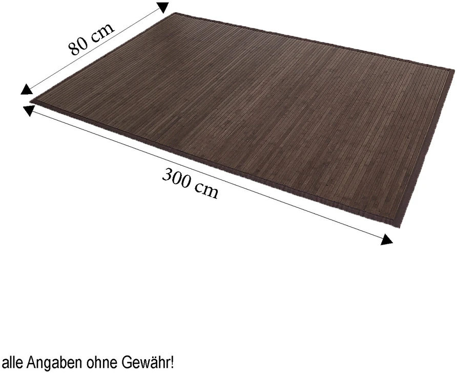 Homestyle4U Kilimėlis, bambukas, 80x300 cm, rudas