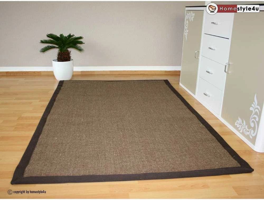 Homestyle4U Sizalio kilimas, 245x345 cm, rudas