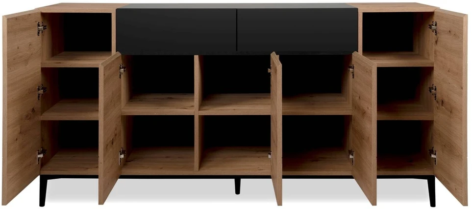 Homestyle4U Komoda, 180x41.8x90.4 cm, ruda