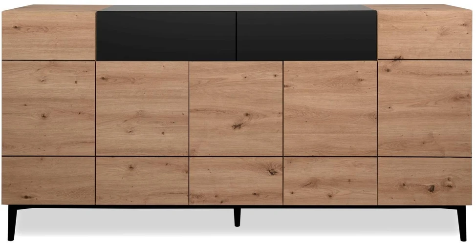 Homestyle4U Komoda, 180x41.8x90.4 cm, ruda